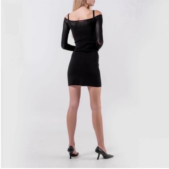 Dion Lee Mesh Hosiery Mini Dress Black - Picture 5 of 11